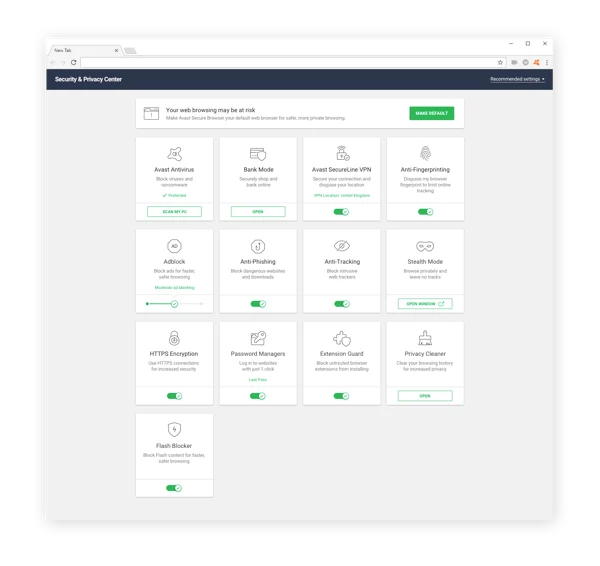 Avast SecureBrowser是一款私密、安全的浏览器,可以让你在网上安全。